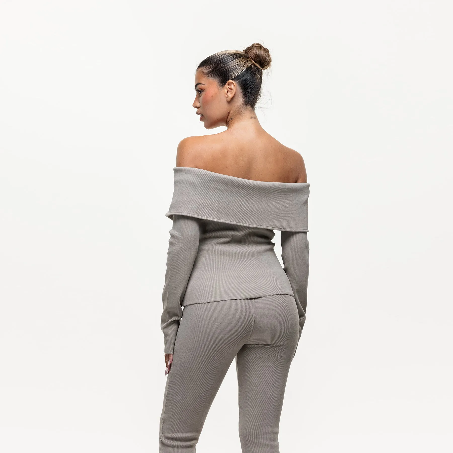 Ridge Stone Off the Shoulder Long Sleeve (Final Sale) Unisex versatility