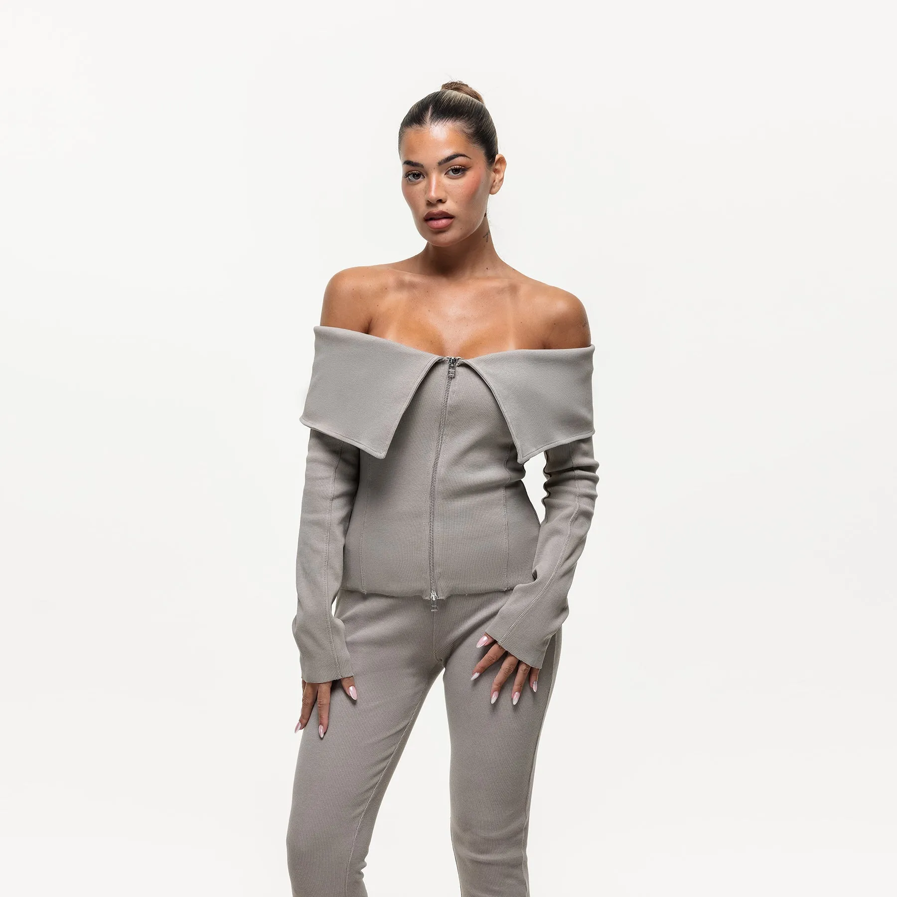 Ridge Stone Off the Shoulder Long Sleeve (Final Sale) Simple and Chic