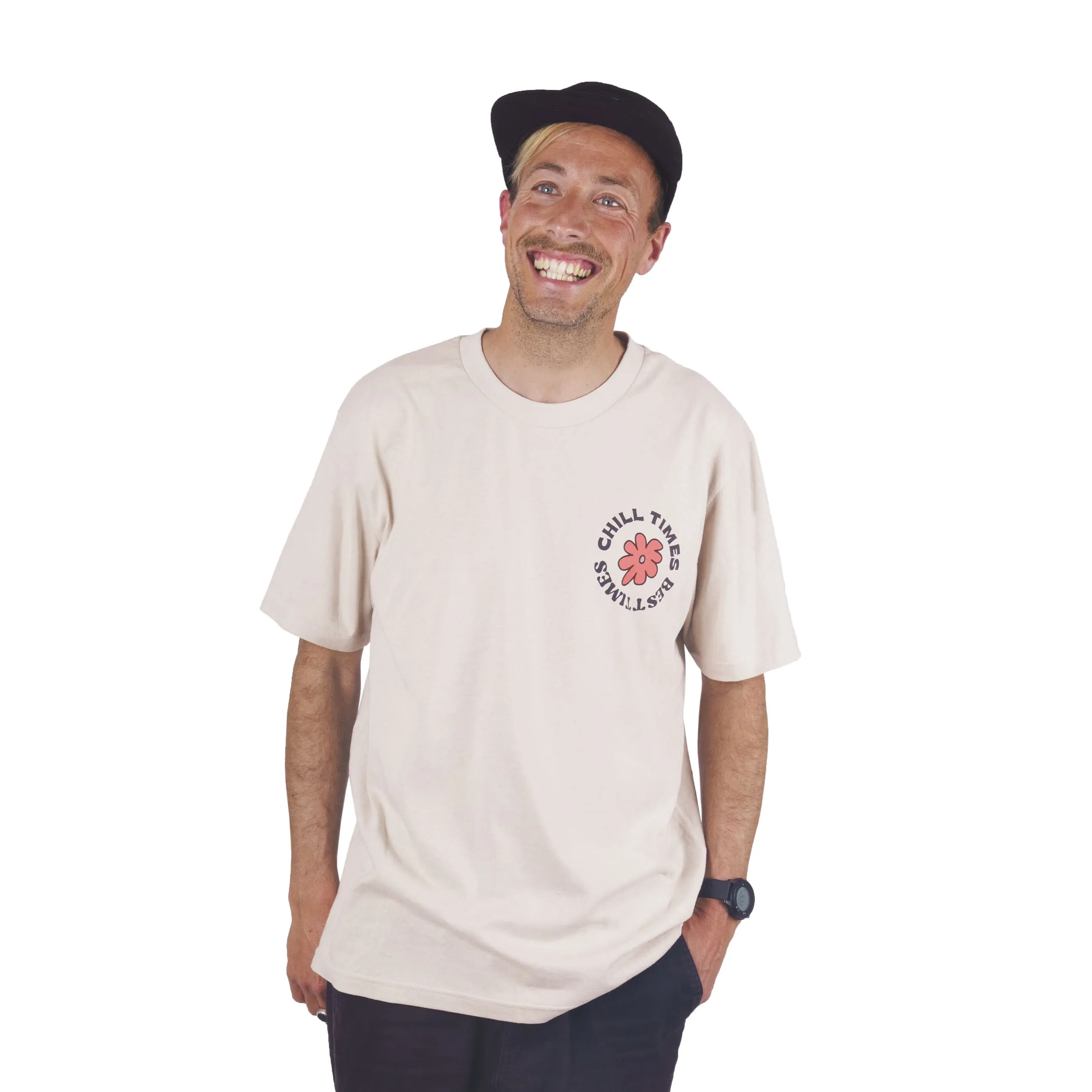 Chill Times - T-Shirt Heathered Texture Men's masculinity