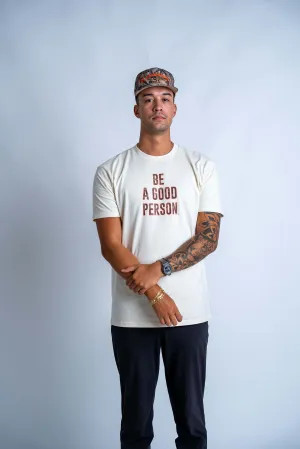 Classic and Comfy Outdoor Adventure Signature Camo T-Shirt - Ecru