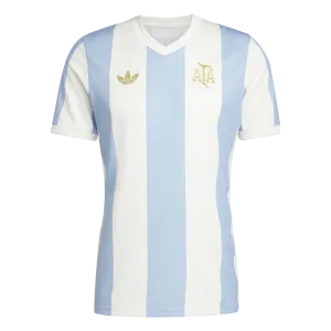 adidas Argentina Anniversary Jersey | Light Blue/White | Men's Athletic Performance Temperature Regulating Technology