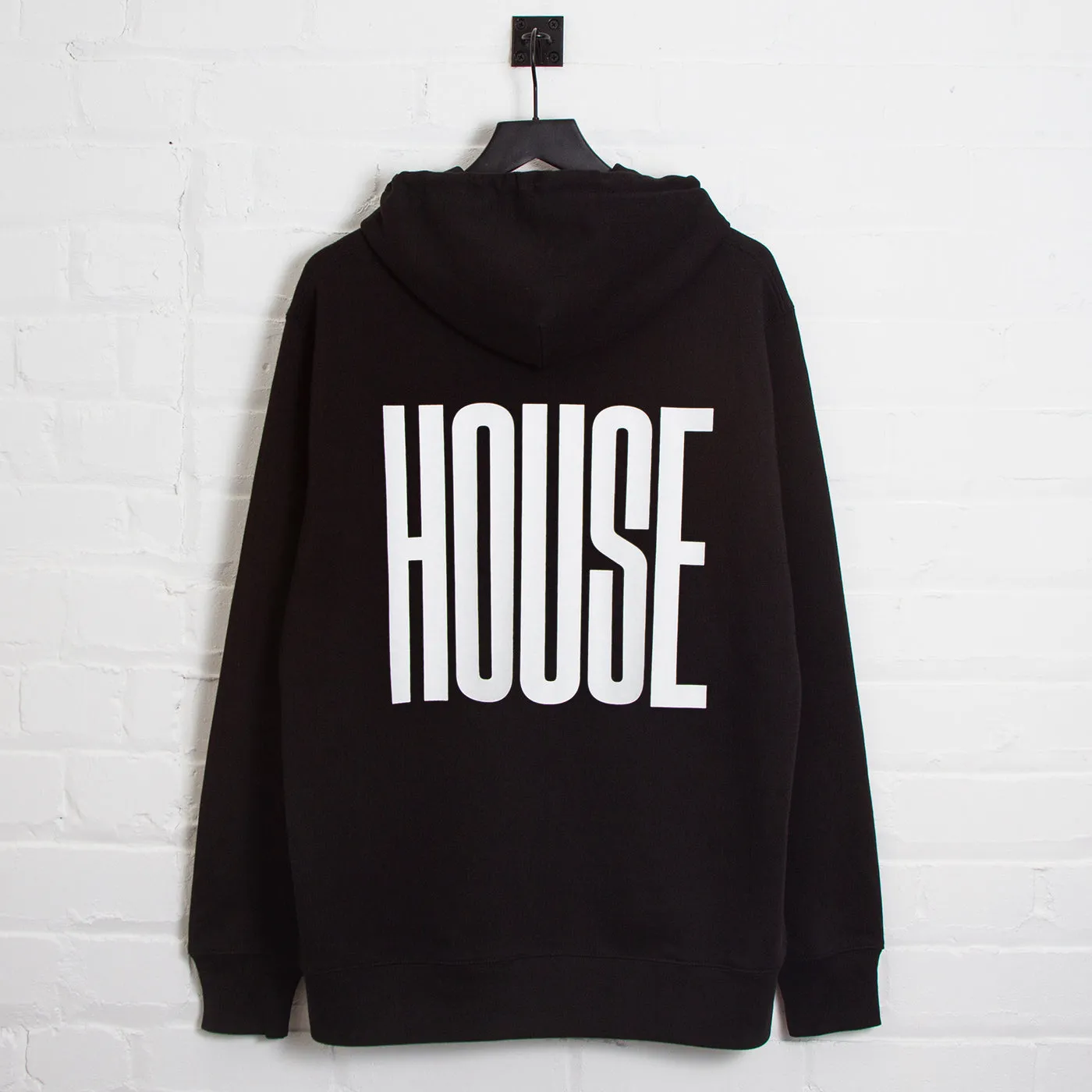 Higher House Back Print - Hood - Black belt accents