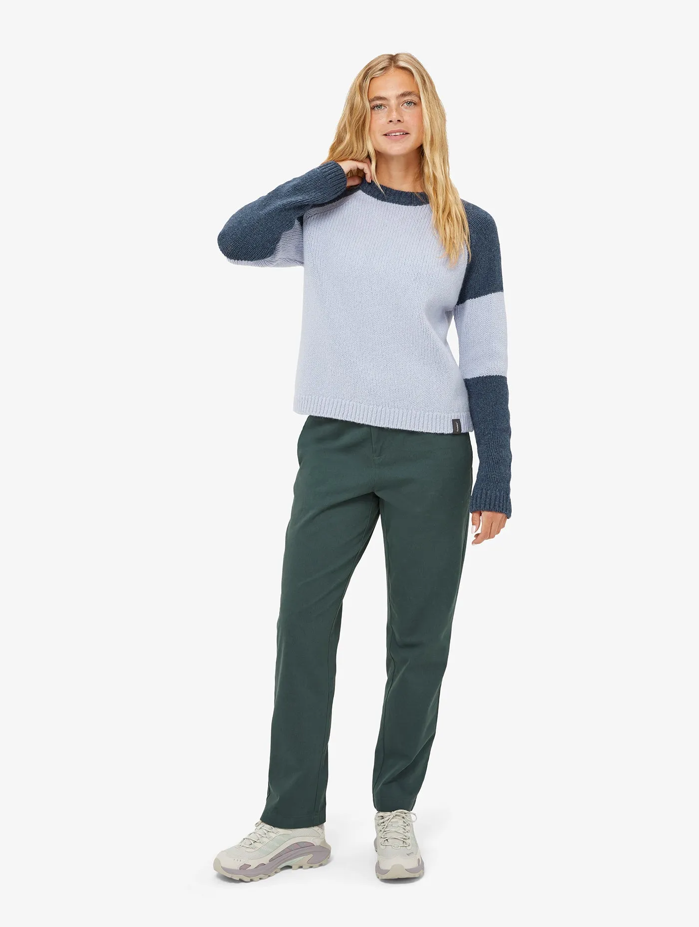 Women's Mabli Knitted Crew Neck Sweater City Style market demand