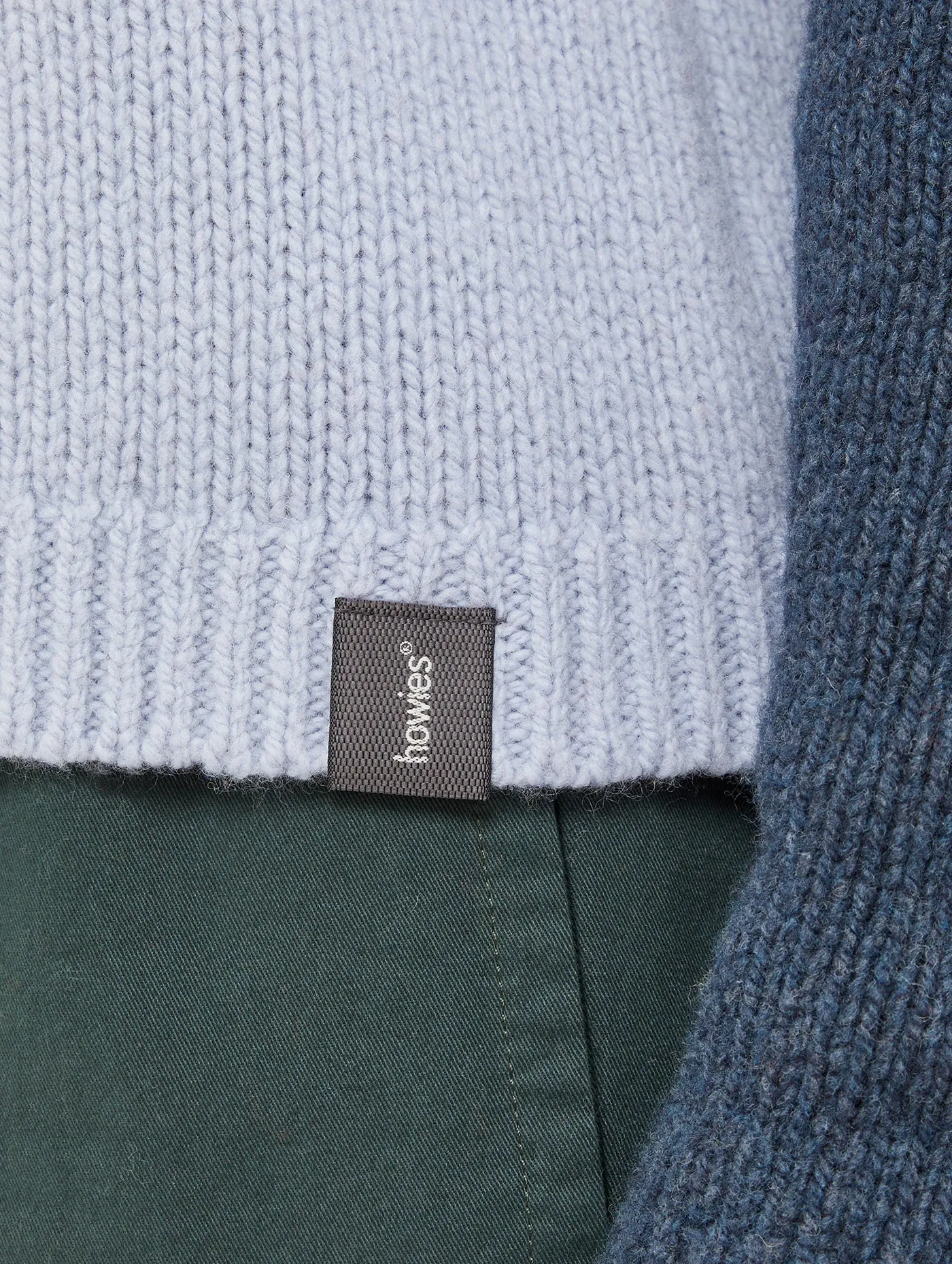 Warm in winter product ombre gradient Women's Mabli Knitted Crew Neck Sweater