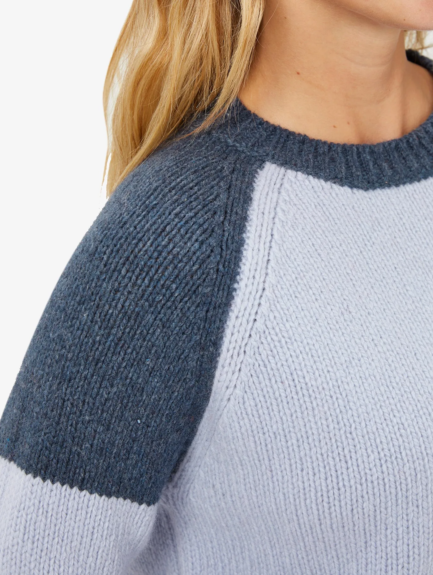 Lounge Fit Timeless Bold Women's Mabli Knitted Crew Neck Sweater