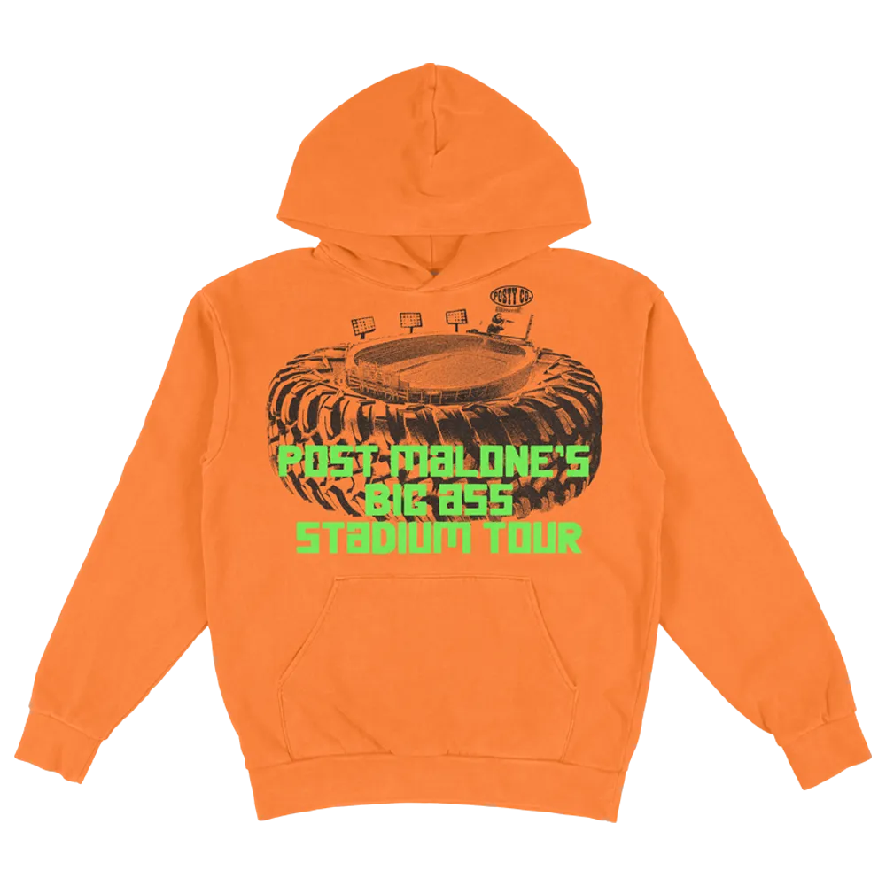 Simple Wear school wear Big Ass Stadium Tour Orange Hoodie