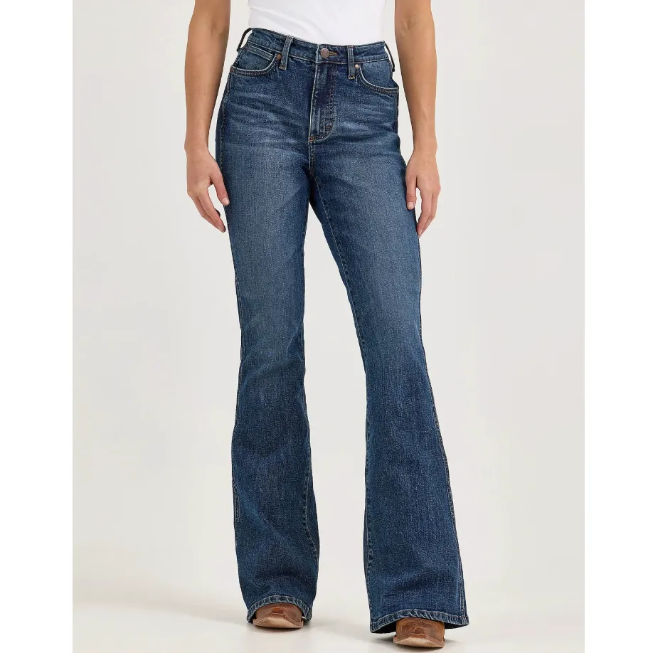 Wrangler Retro Women's Bailey High Rise Flare Jean in Hannah Bold Look Professional Wear