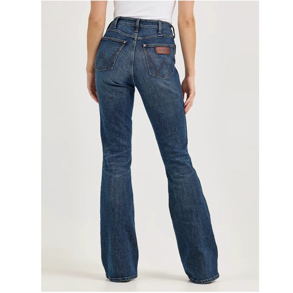 Stylish Casual Wrangler Retro Women's Bailey High Rise Flare Jean in Hannah