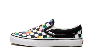 Classic Slip-On "Floral Checkerboard" Chic Fit