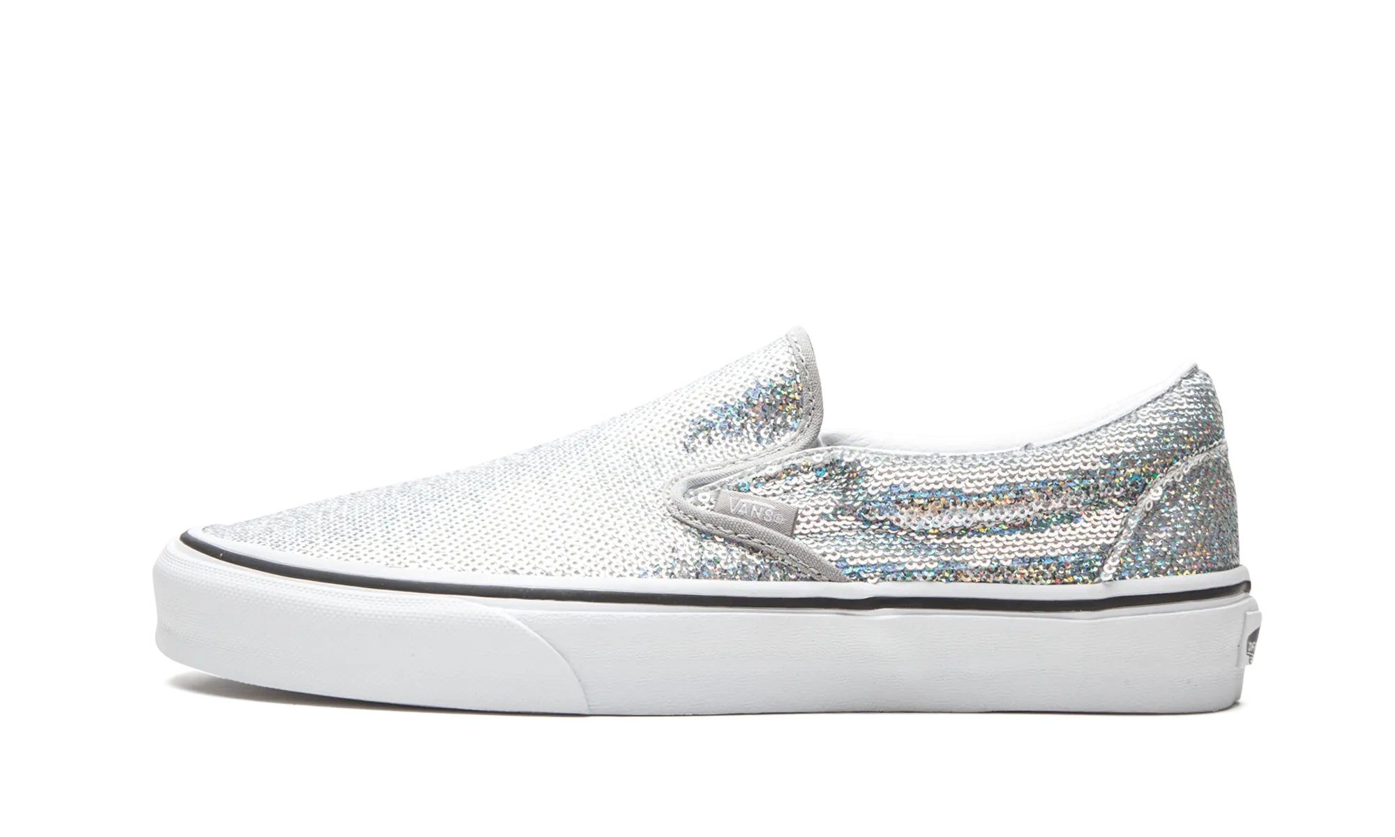 Memory Foam Cushioning Stable Step Classic Slip-On "Micro Sequins"