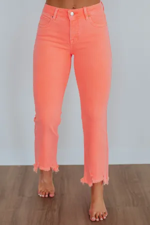 Stone Wash Finish Lifestyle Ready Neona Risen Jeans - Sorbet