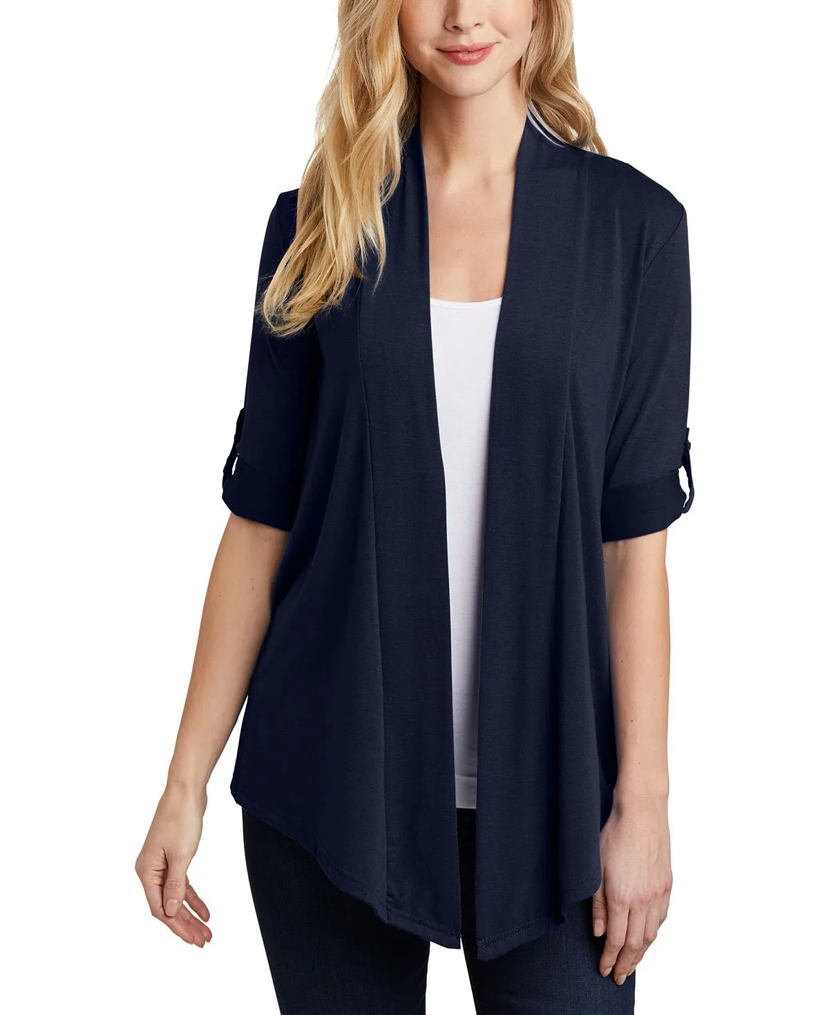 JustBlanks Women's Casual Open Front Concept Shrug Neutral Style Daily Casual Style