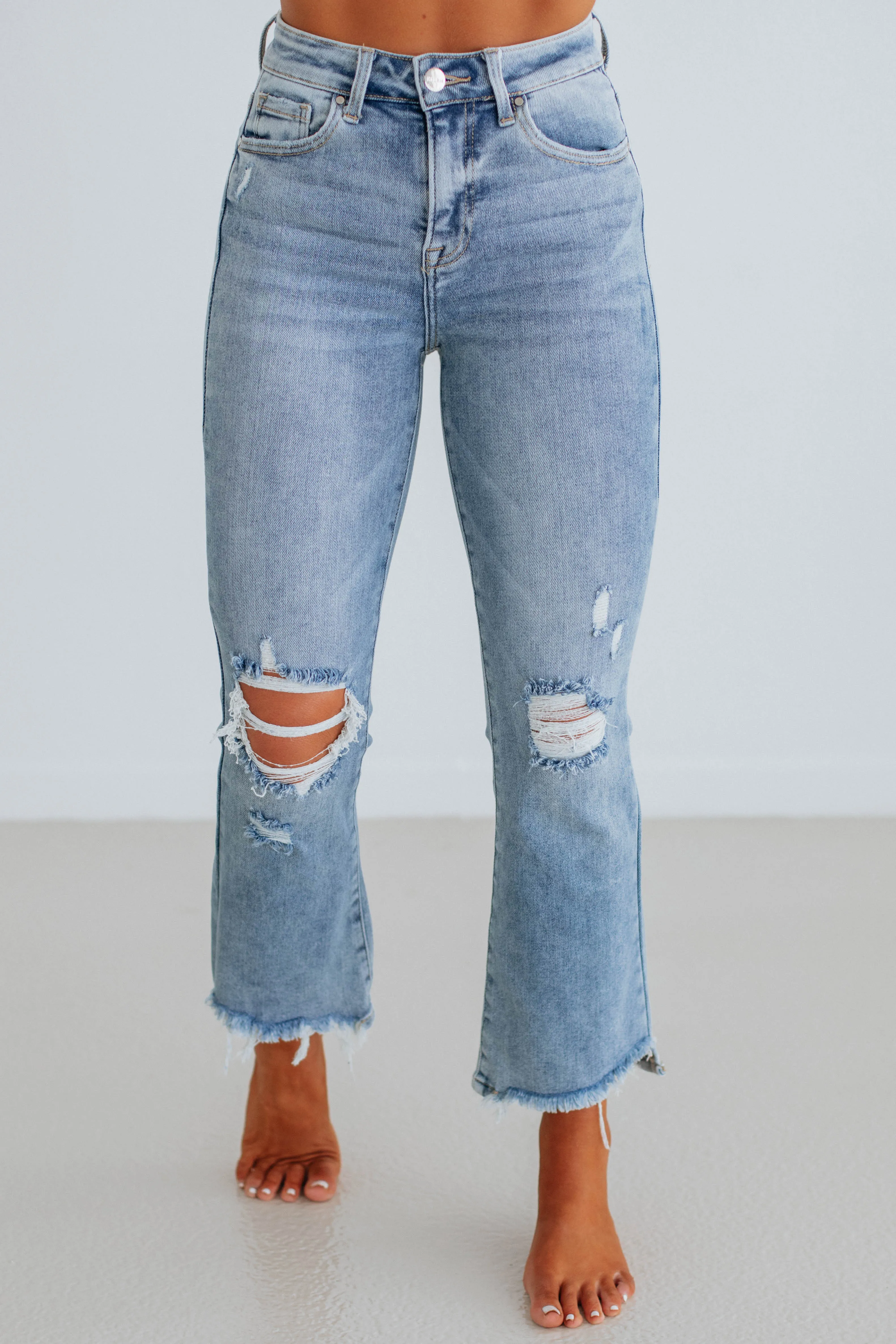 Cammi Risen Jeans - Light Wash Work Outfit