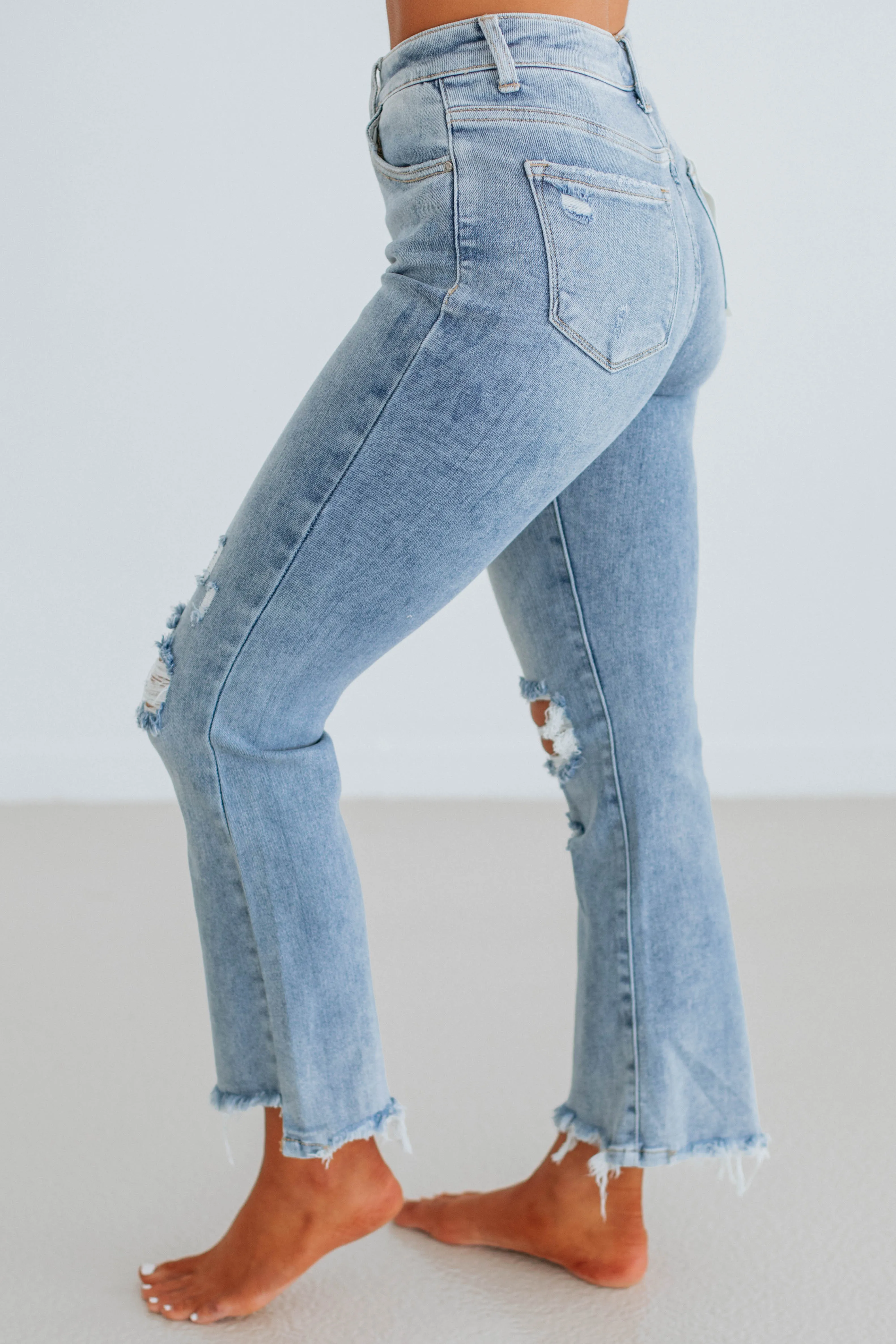 Cammi Risen Jeans - Light Wash Minimal Fashion