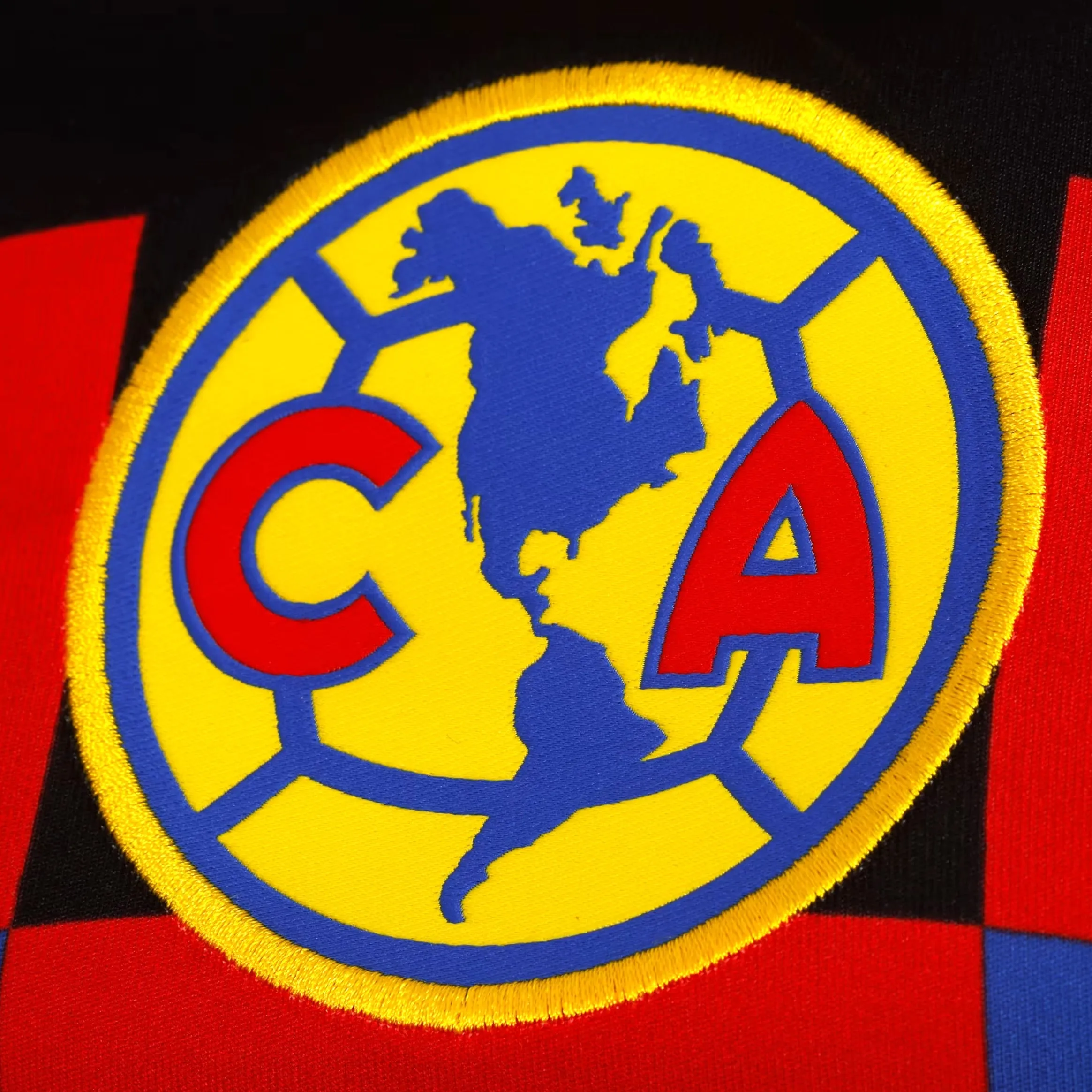 Club America Caliente Home Mens Jersey (Yellow/Black) Everyday Motion Slub Textured Surface