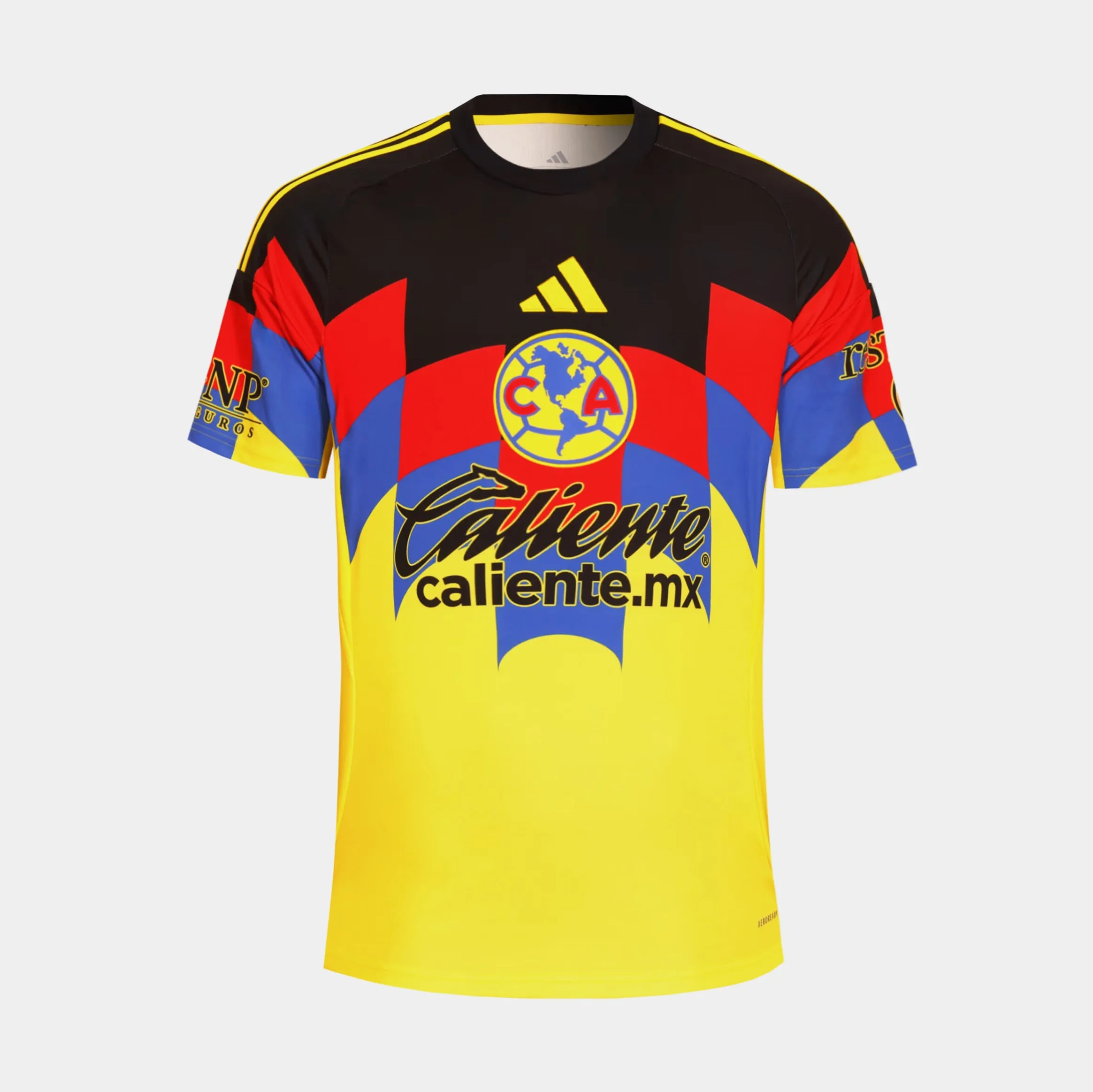 Wicking Properties Club America Caliente Home Mens Jersey (Yellow/Black)