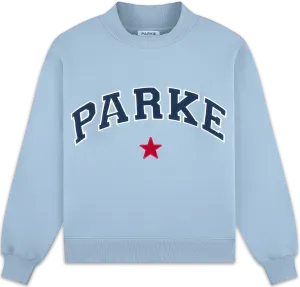 Luxury Coastal Star Varsity Mockneck