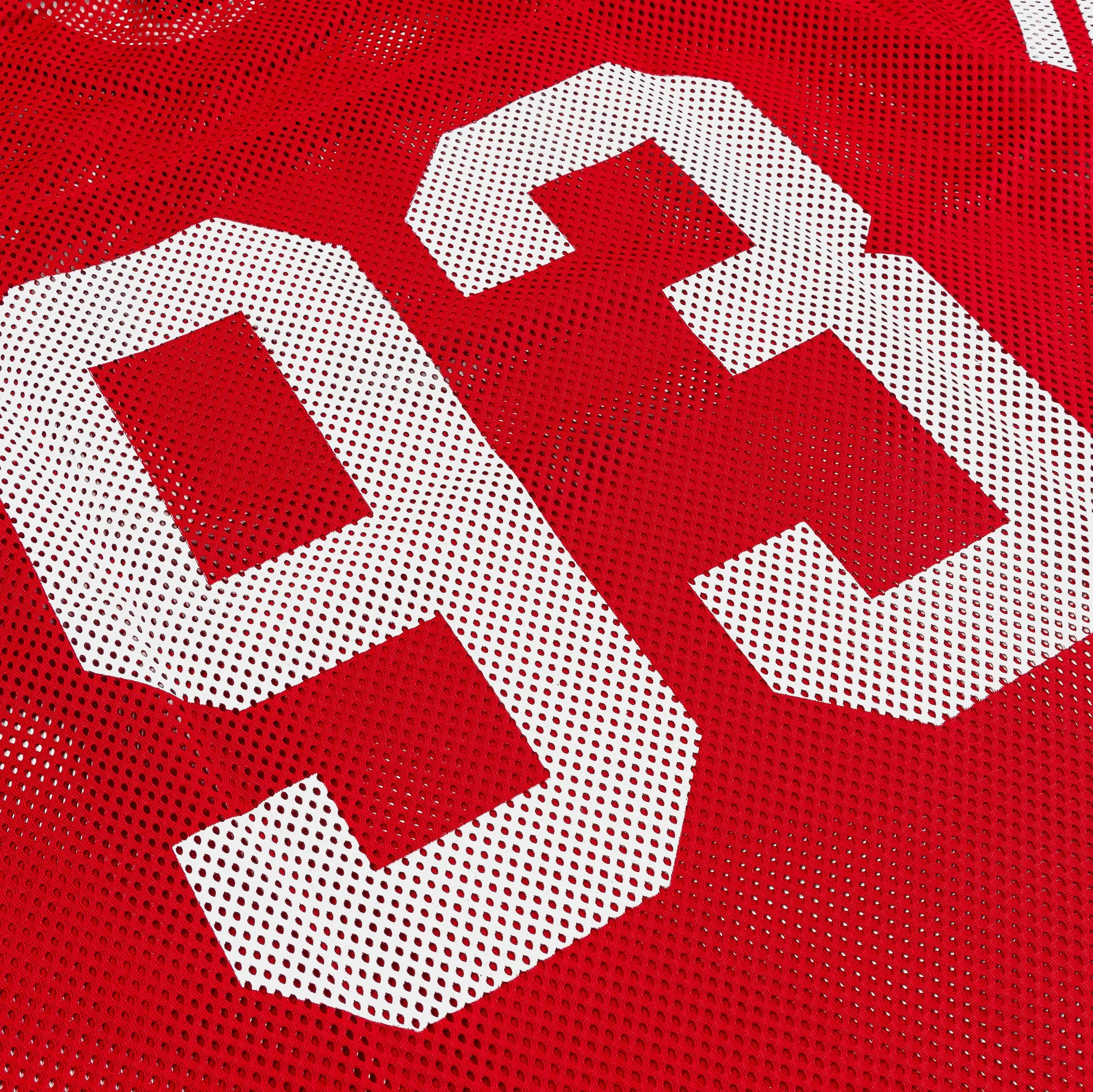 Houston Mesh Mens Jersey (Red/White) Gym Ready