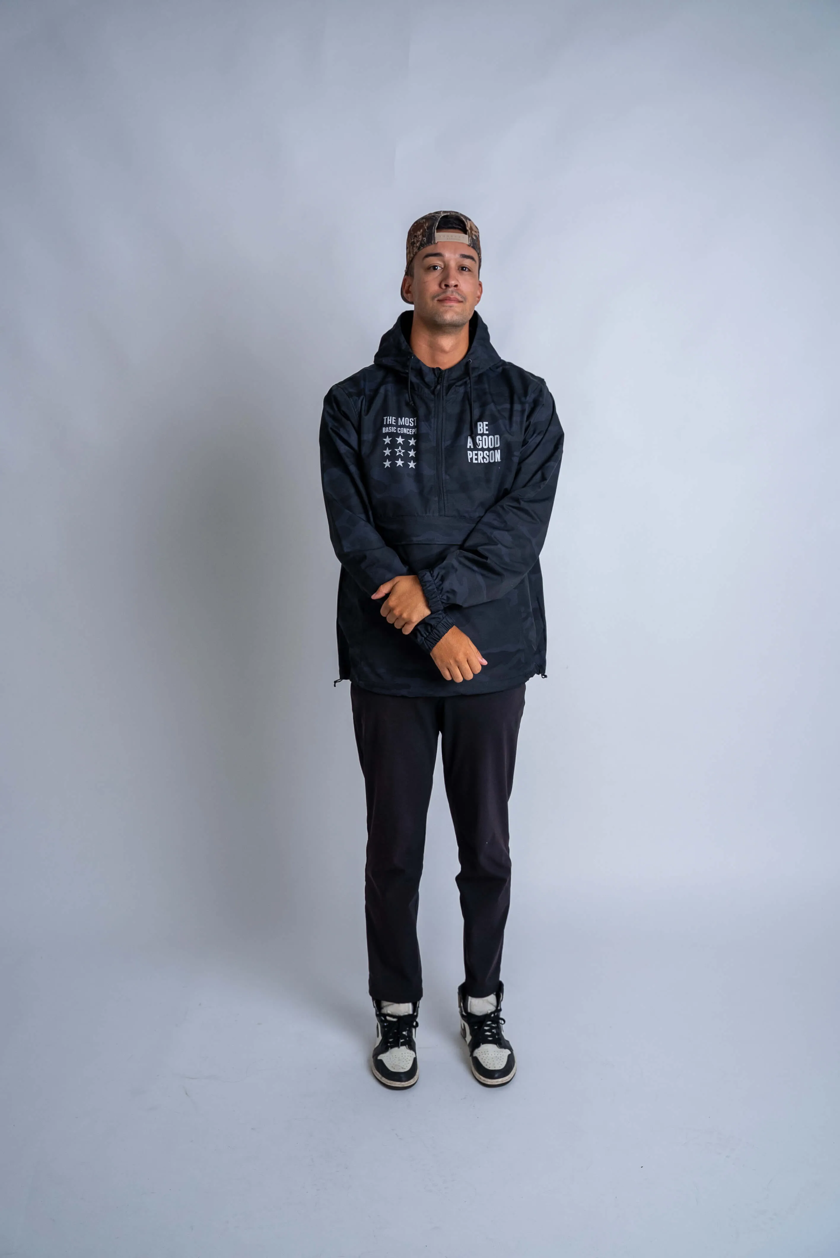 Essential Active Signature Anorak - Camo Black