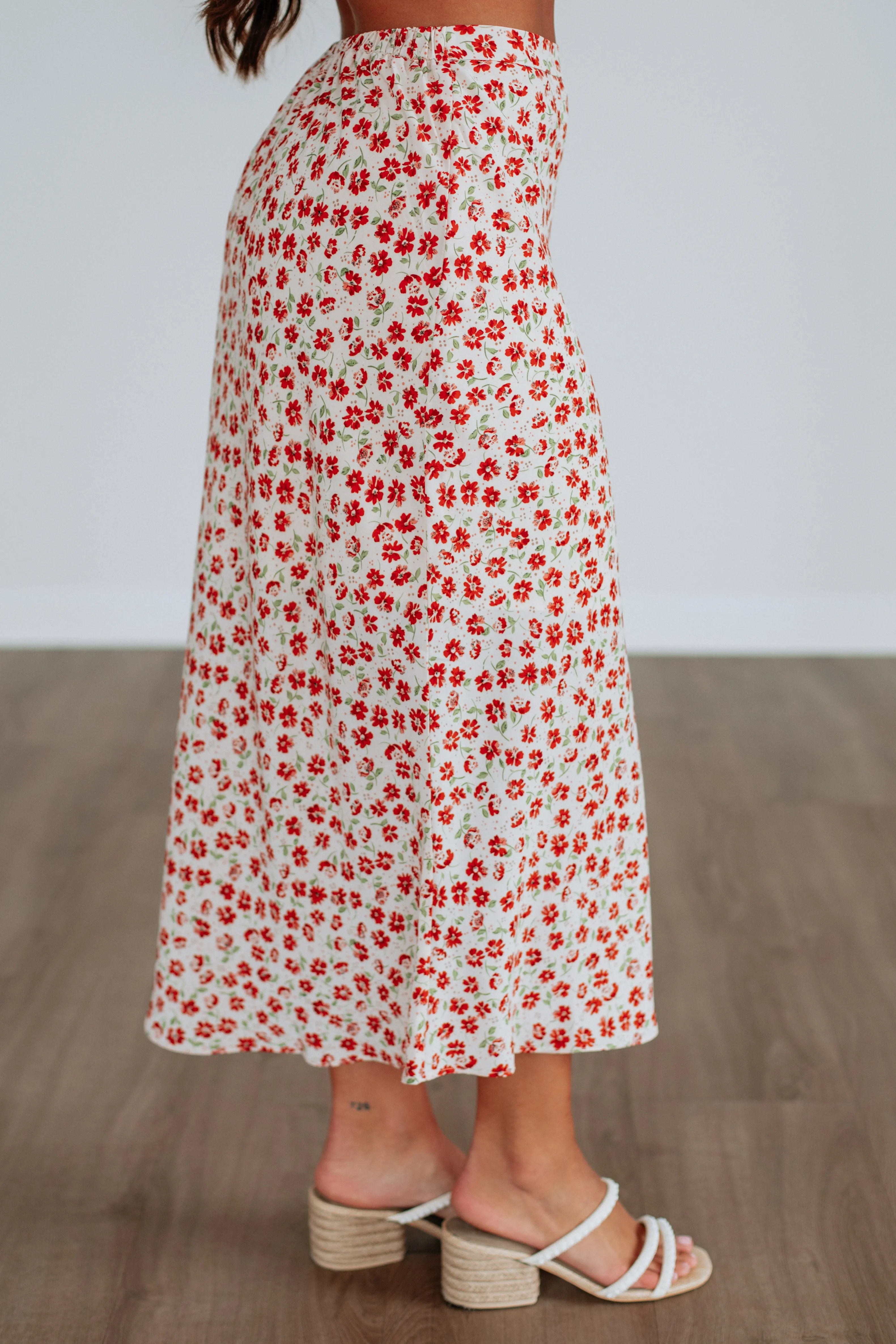 Mazie Floral Skirt Detachable Tie