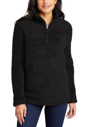 JustBlanks Women's Cozy Quarter-Zip Fleece Pullover Minimalist Button Placket QuickDry Fibers