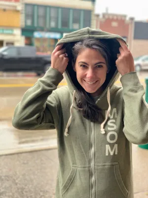 Zip-up Collared MiSOM Tri-blend Zip-Up Hoodie