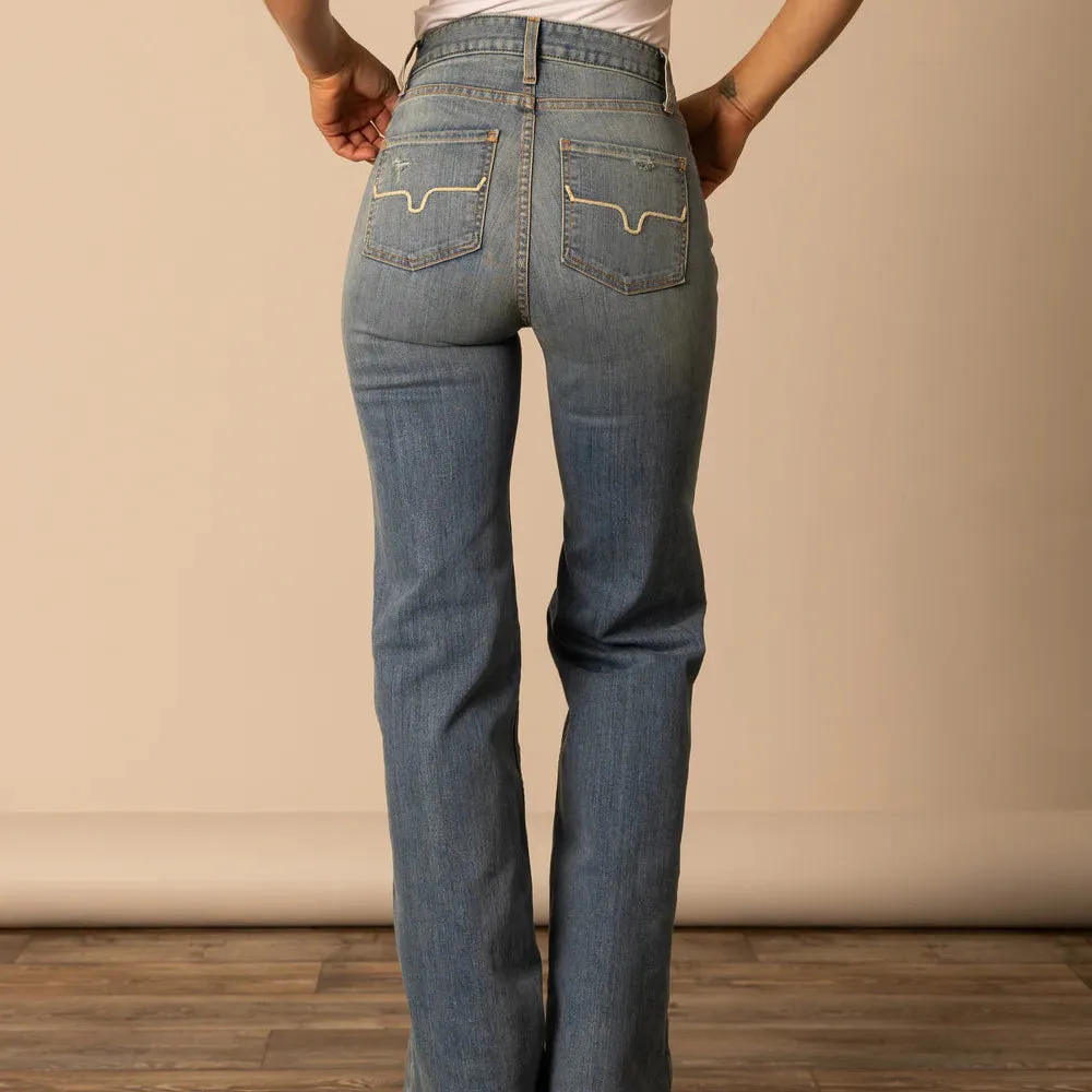 Kimes Ranch Women's Olivia Stovepipe Jean in Blue Minimalist Night Out Smooth Favorite Basic