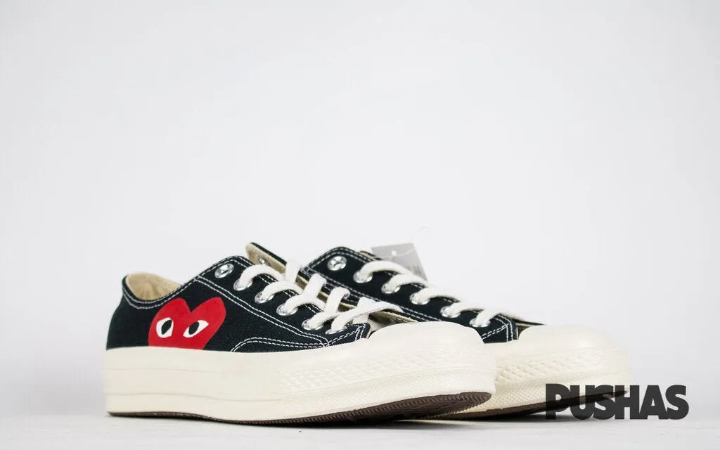 Comme des Garcons Play x Chuck Taylors Low Top - Black (New) Platform Sole