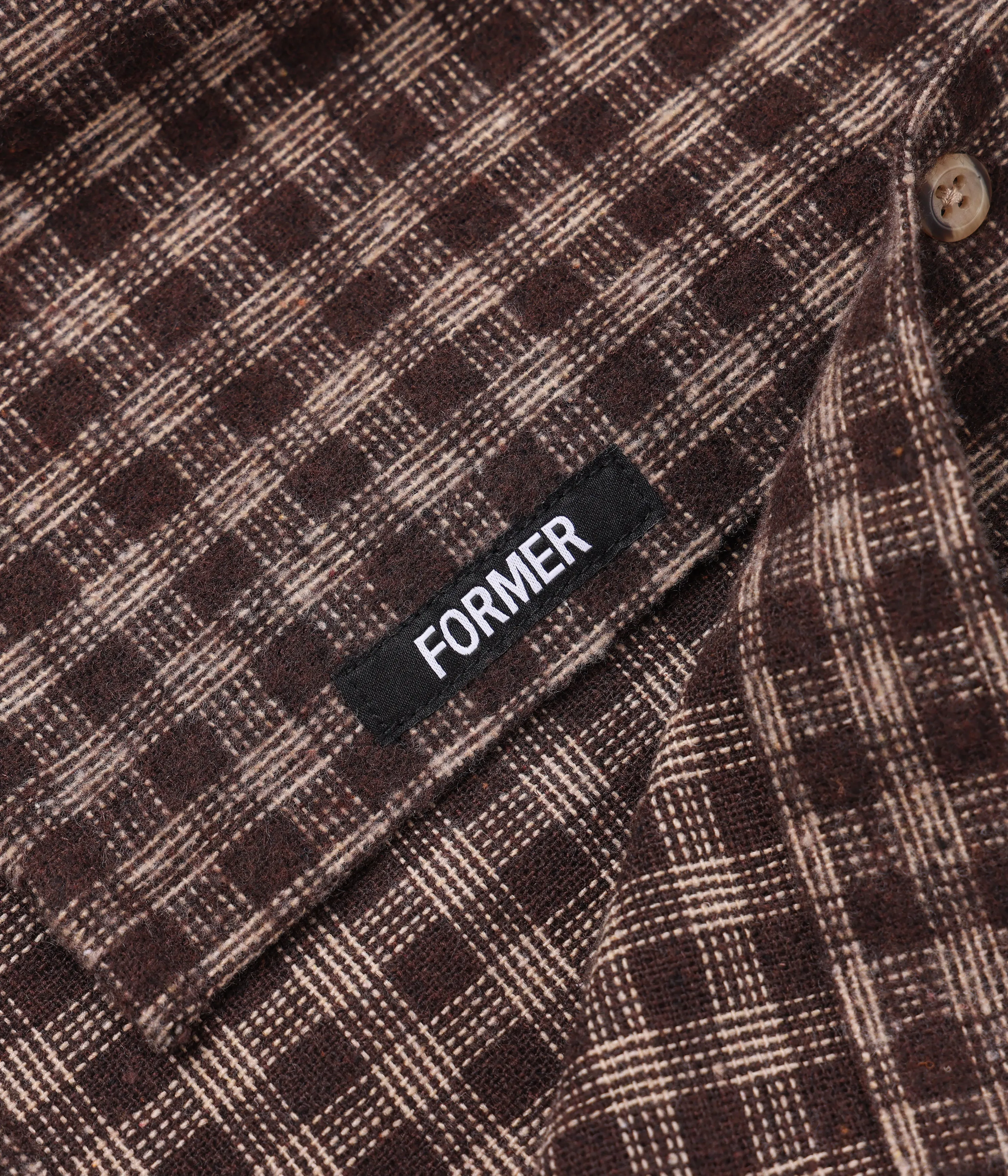 ethical Soft and Stylish MARQUEE FLANNEL LS SHIRT // BROWN