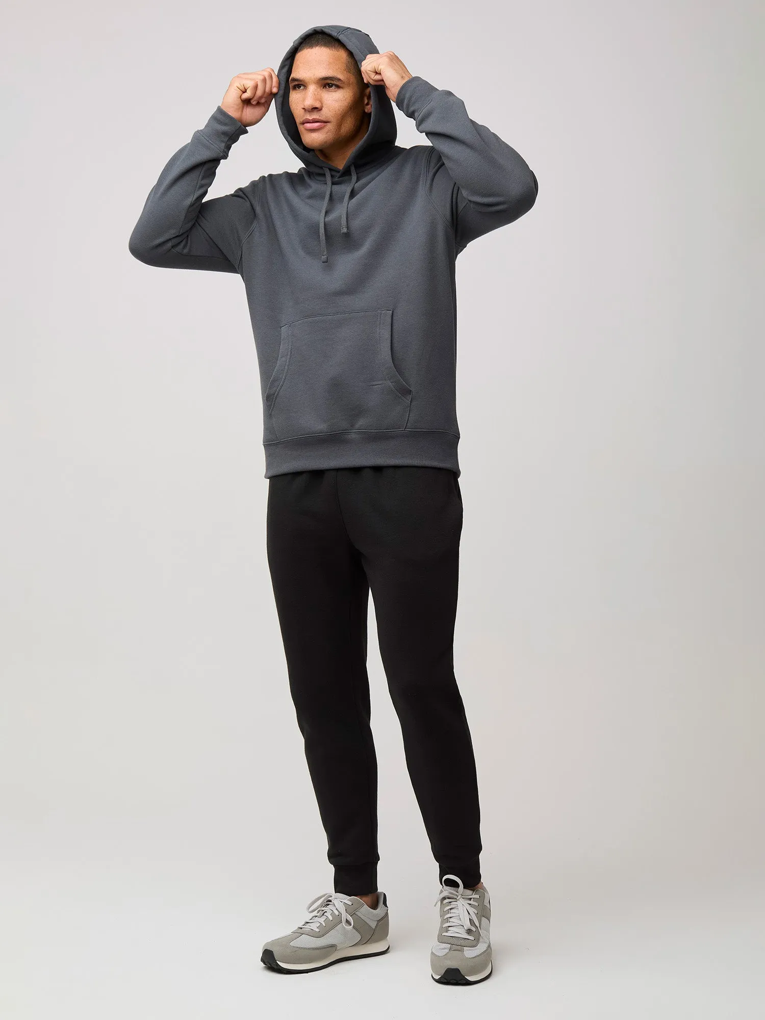 Comfy Wear Fit Concrete Pullover Hoodie