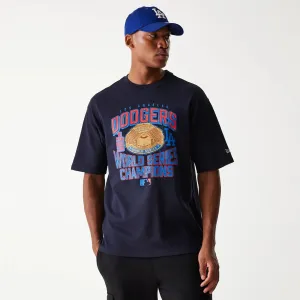 New Era LA Dodgers MLB World Series Navy Oversized T-Shirt Formal Elegance