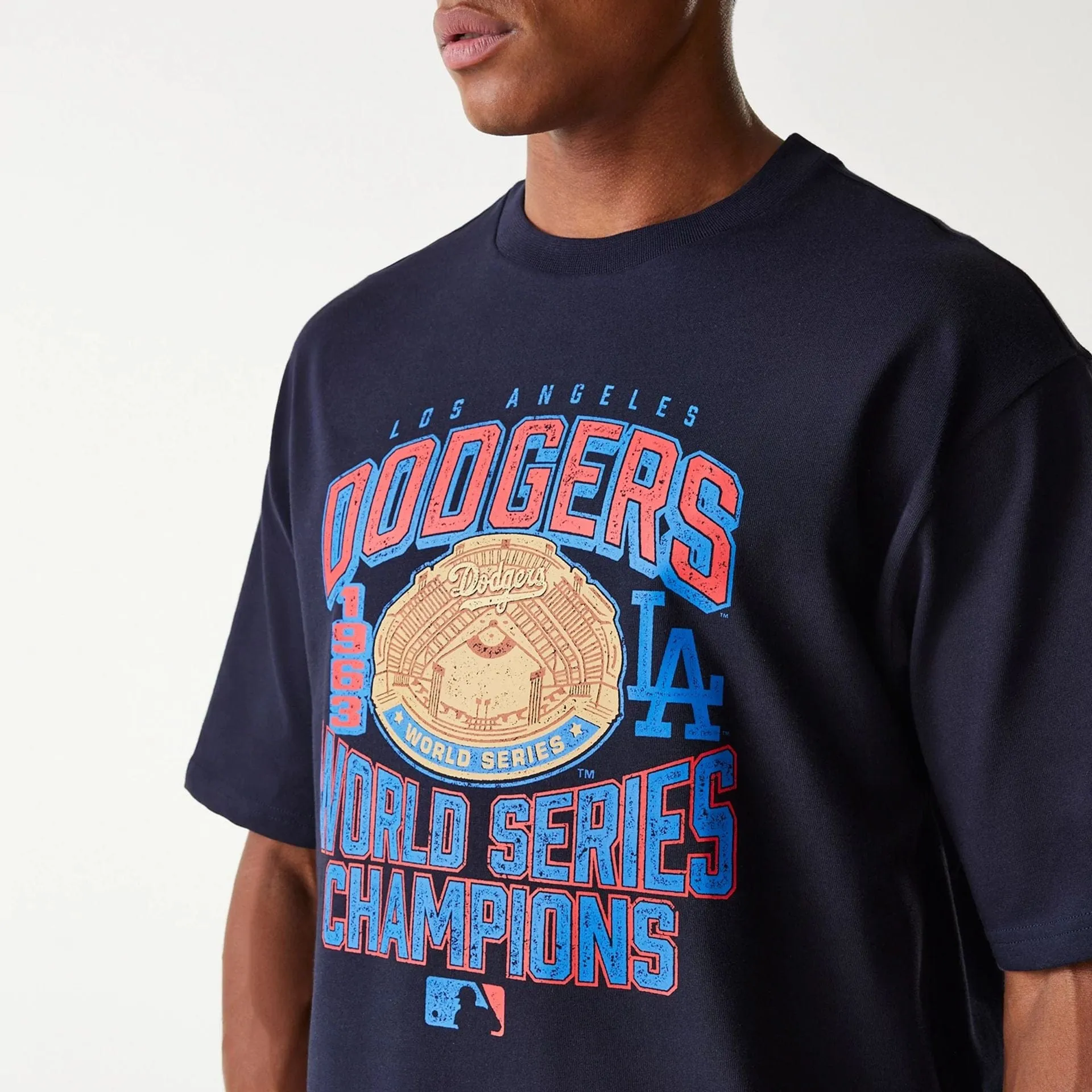 Athletic Wear New Era LA Dodgers MLB World Series Navy Oversized T-Shirt