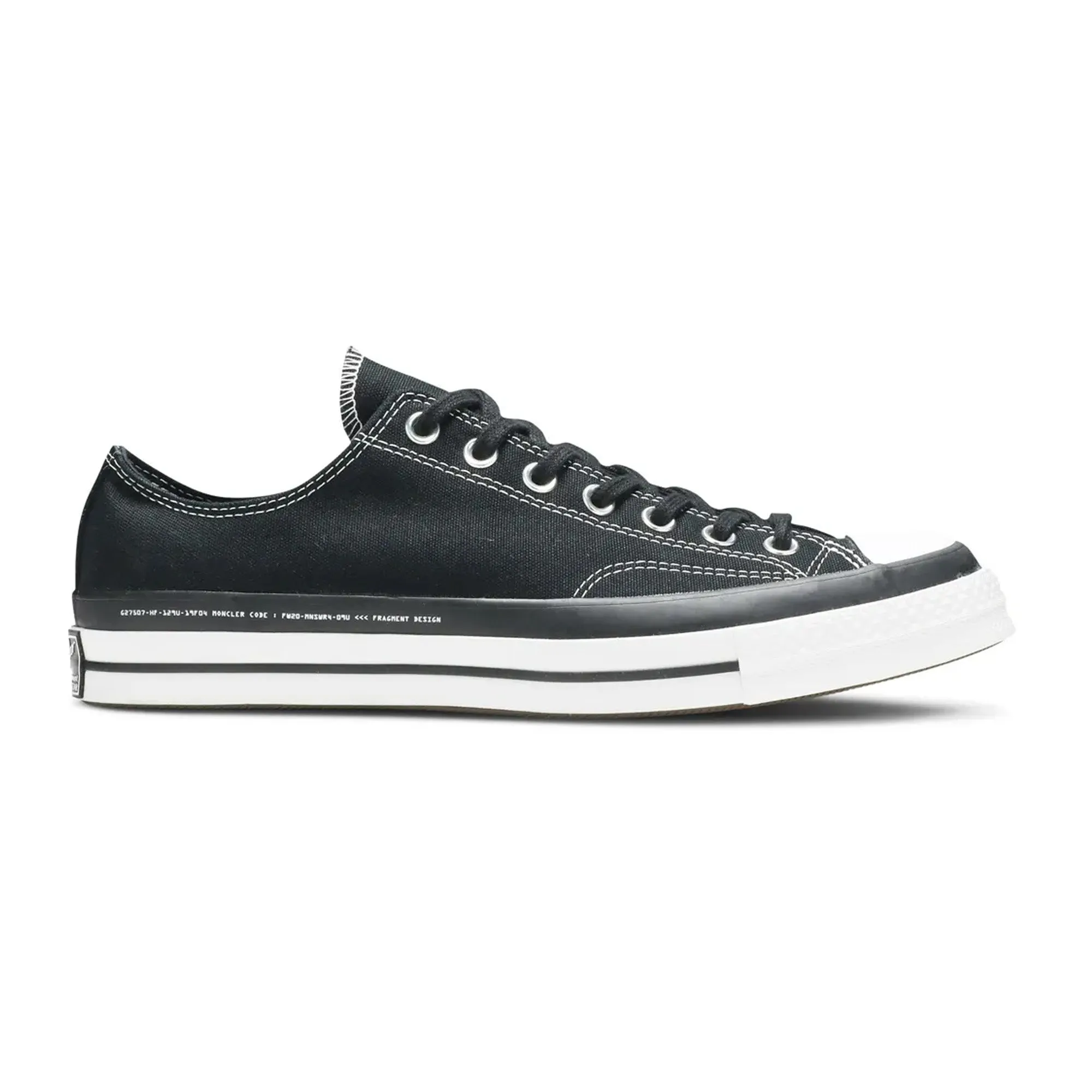 Indoor style Converse Chuck Taylor All-Star 70s Ox Low x Moncler x Fragment - Black