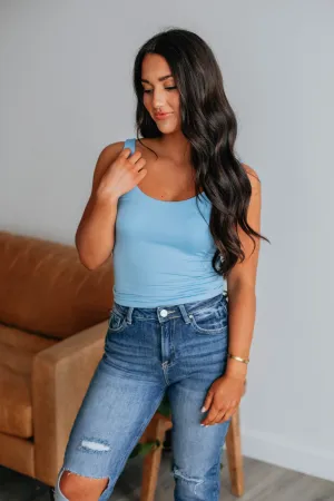 Delta Basic Tank - Sky Blue Fresh Comfort Style Spring Wear