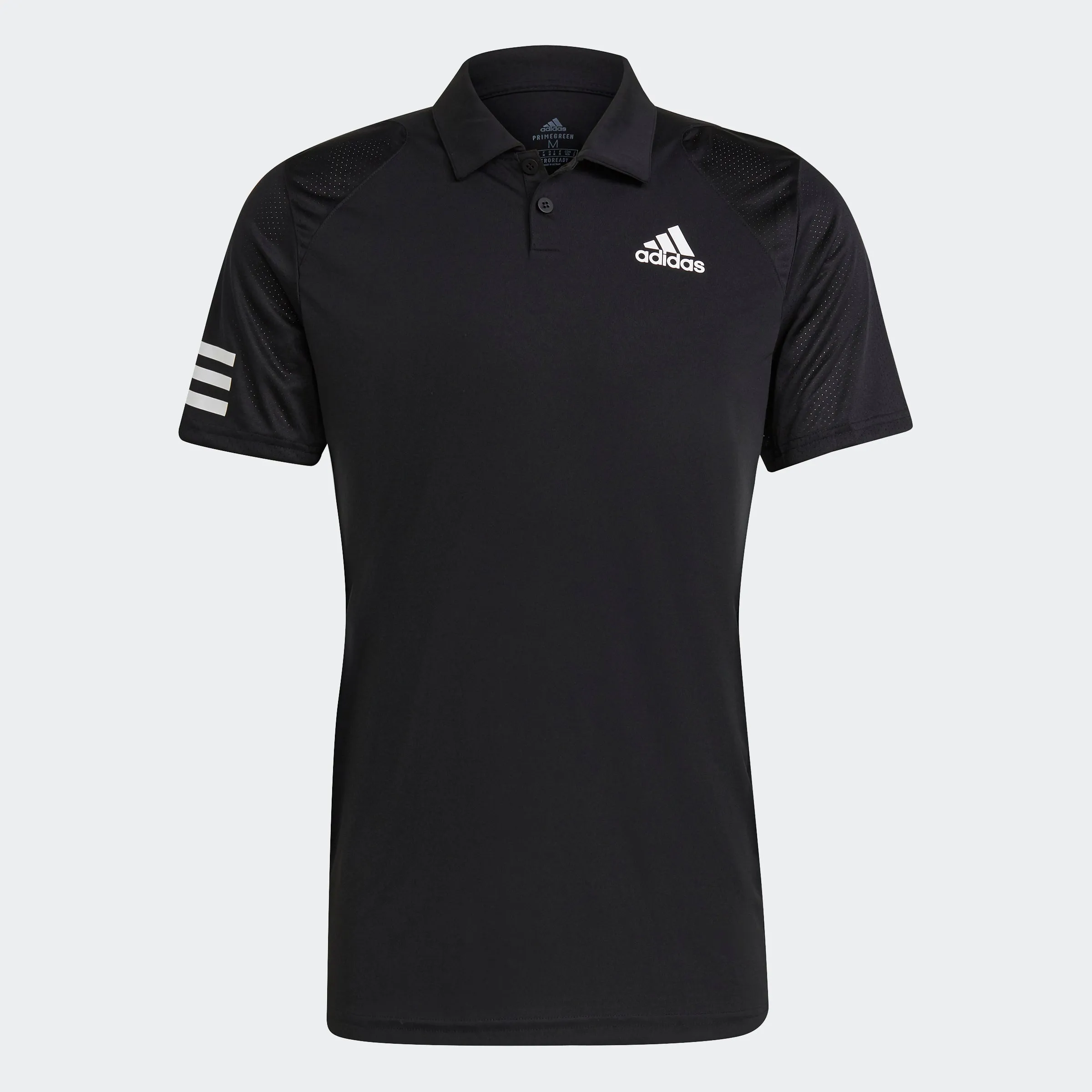 adidas TENNIS CLUB 3-STRIPES Polo Shirt | Black | Men's Wool combination