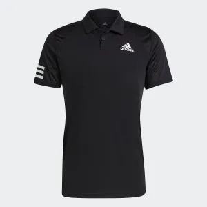 adidas TENNIS CLUB 3-STRIPES Polo Shirt | Black | Men's Active Lifestyle Smart Casual Look