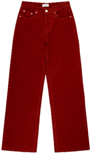 Corduroy Low Rise Baggy Pant UVProtectionCoating