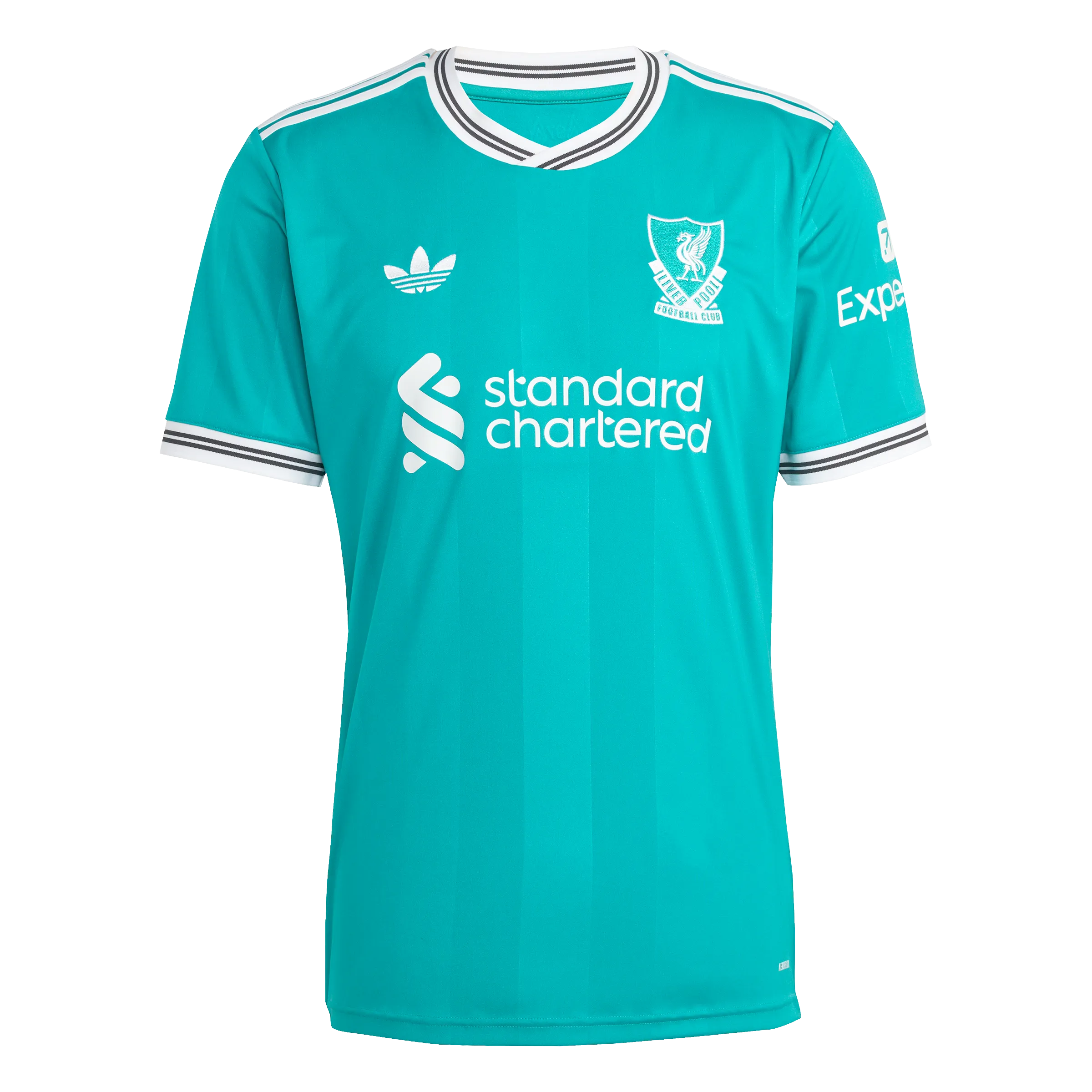 adidas Liverpool  25/26 Third Soccer Jersey | Green-White | Men's Adjustable Hem Drawstring Dry Touch