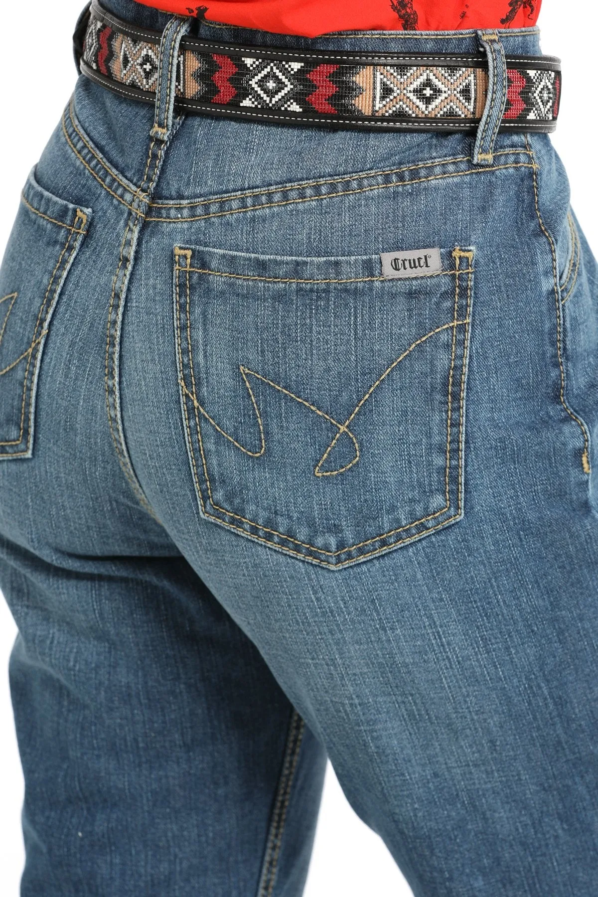 Core Layer Cruel Women's Quinn Relaxed Straight Jean in Medium Stonewash