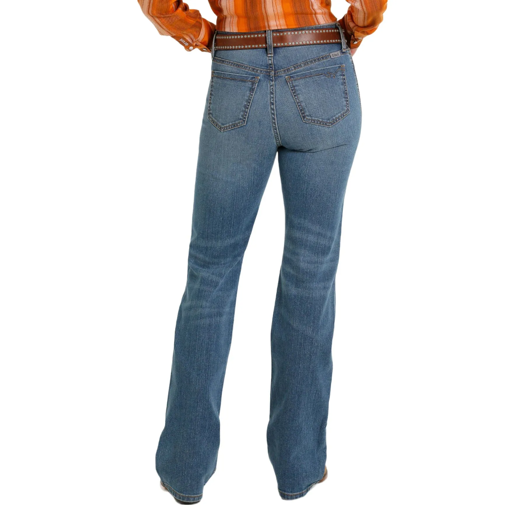 Active Touch Youth Outfit Cruel Women's Skylar Sky-High Rise Bootcut in Medium Stone Wash