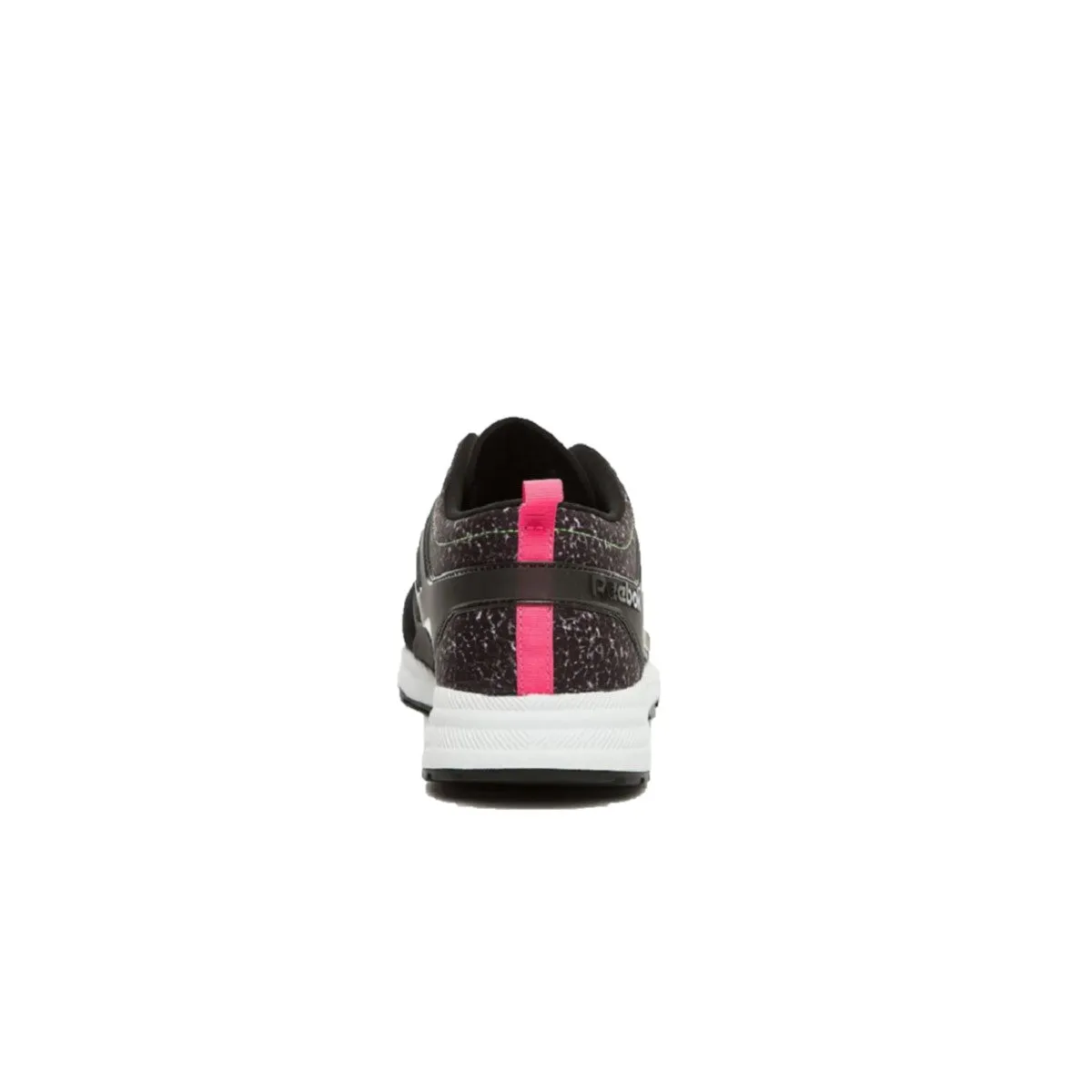 running with a whistle animal - print running wear REEBOK V63497 VENTILATOR ADAPT GRAPHIC MN'S (Medium) Black/Green/Pink Mesh/Leather Running Shoes