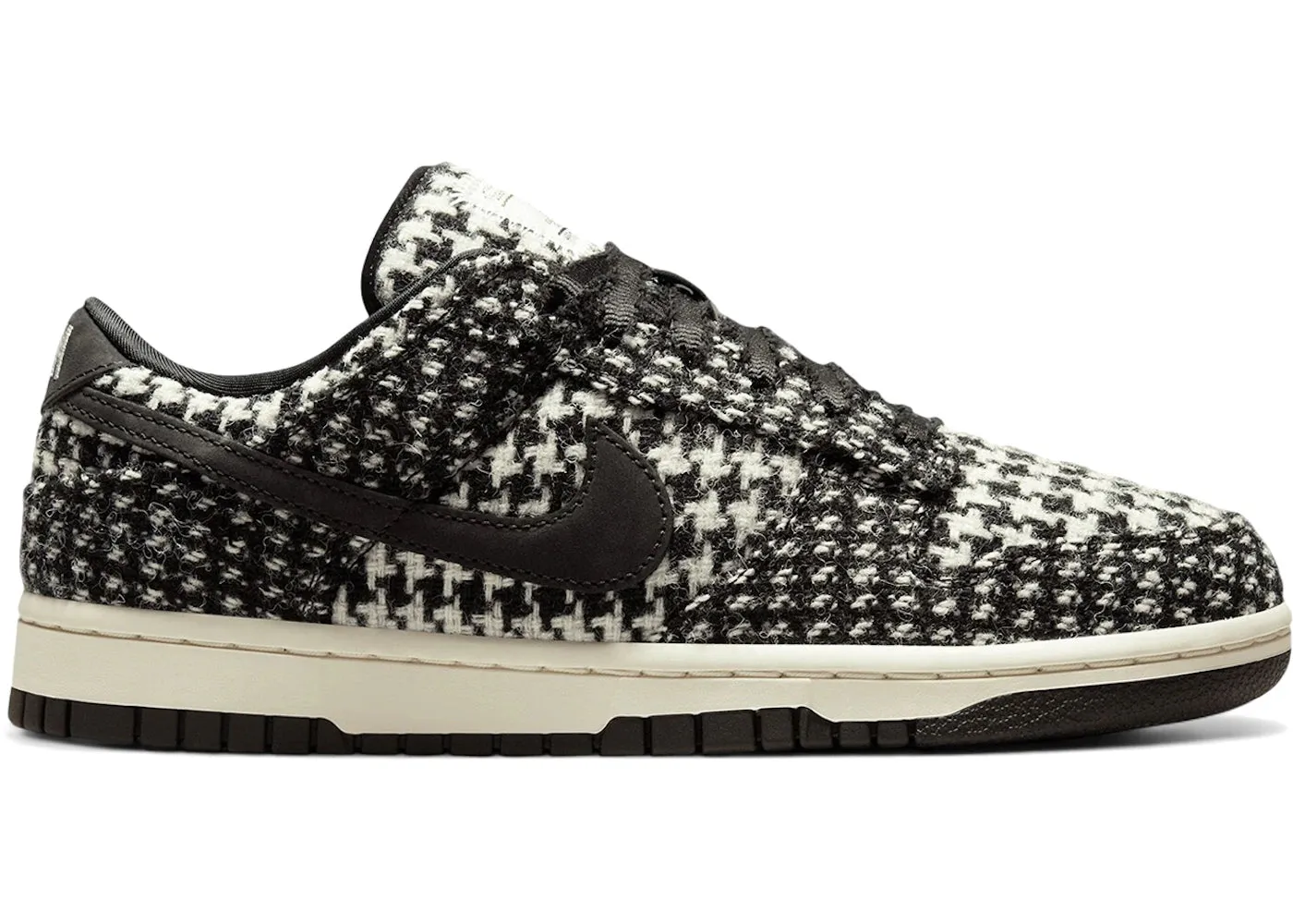 Airflow Lining Nike Dunk Low Harris Tweed White Black Multi (Women'S)