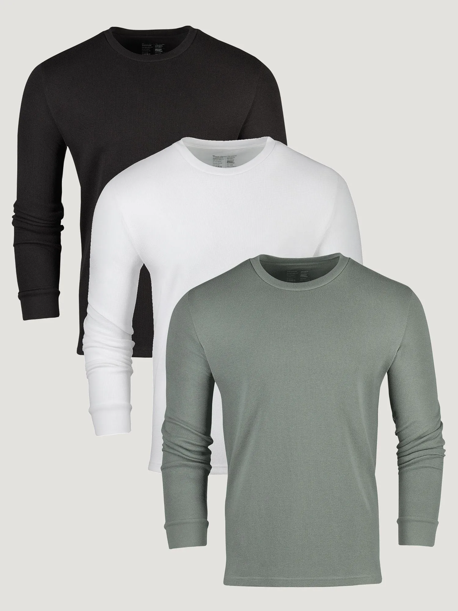 Foundation Thermal Long Sleeve Crew 3-Pack Stretch Wear