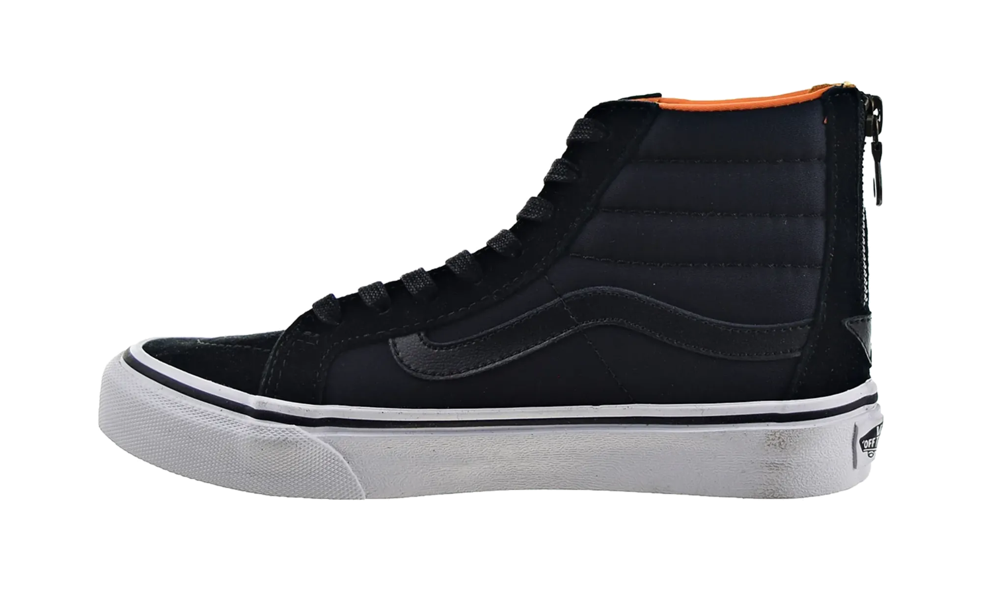 Elastic Sling Sk8-Hi Slim Zip Boom Boom "Black-True White"