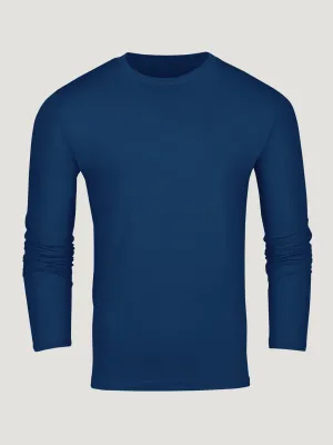 Fresh and Cool Dark Cobalt Long Sleeve Crew Neck