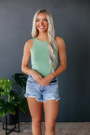 Demi Basic Tank - Pear certified Easygoing Design