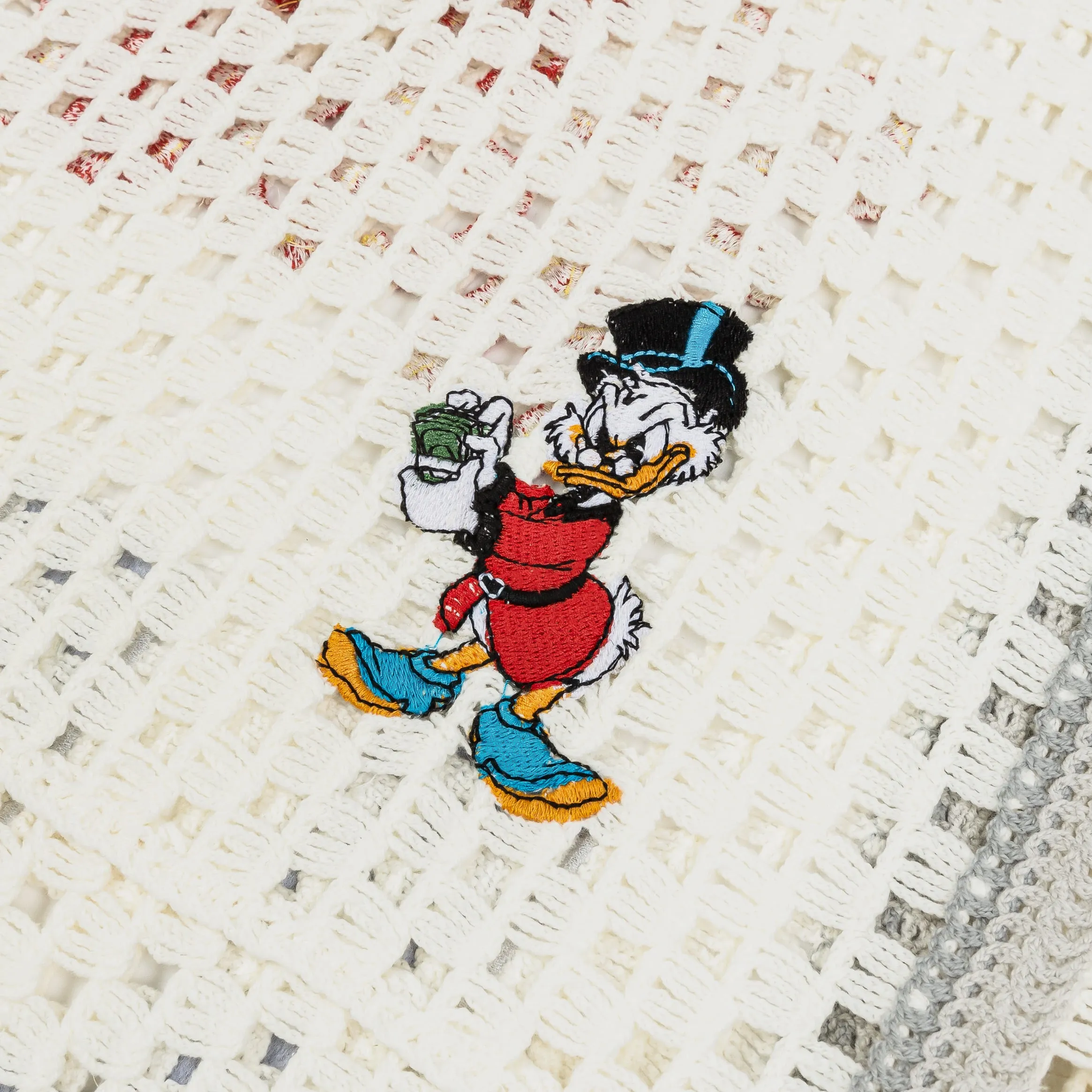 Odor Resistant Treatment Disney Ducktales By Shoe Palace 47 Crochet Mens Jersey (Beige/Blue)