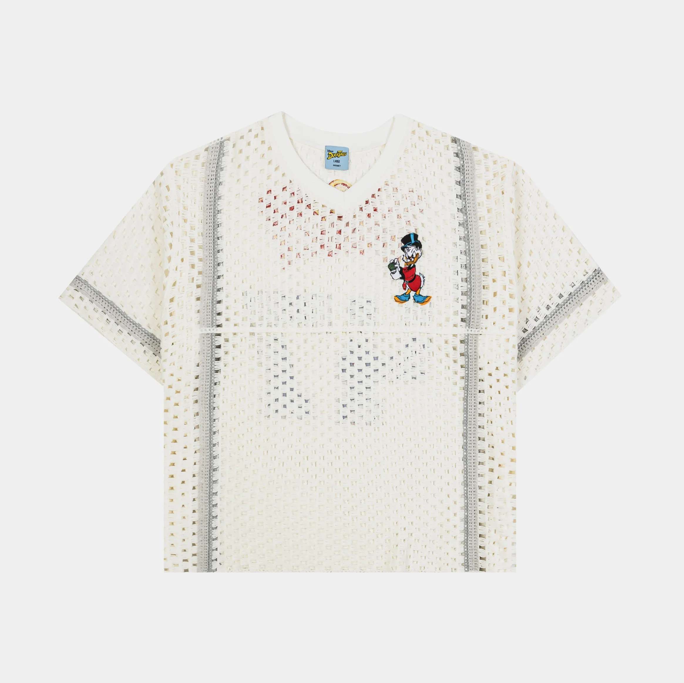 Temperature Control Technology Disney Ducktales By Shoe Palace 47 Crochet Mens Jersey (Beige/Blue)
