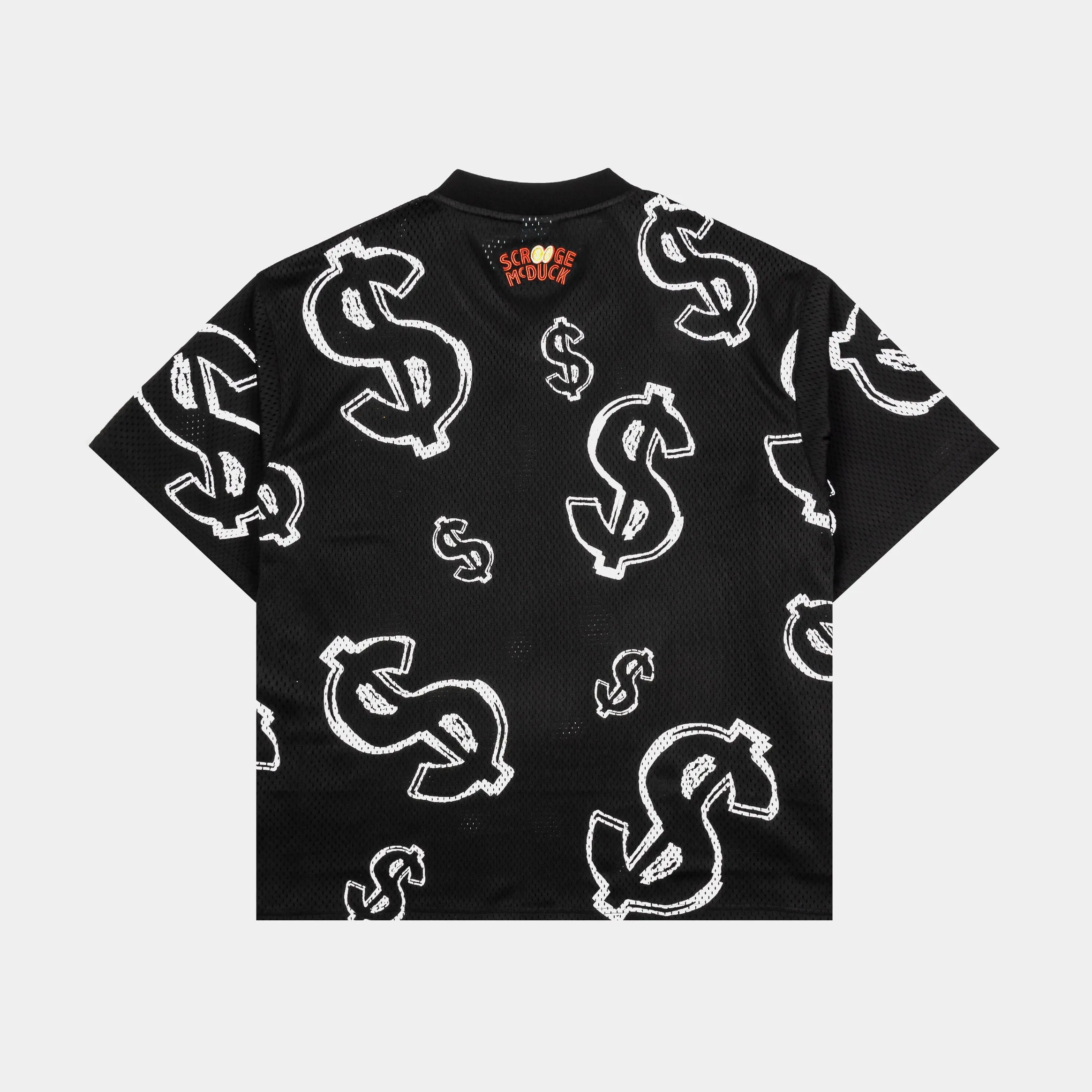 Disney Ducktales By Shoe Palace Dollars Mesh Mens Jersey (Black/White) Boost Fit Compact Storage Packability