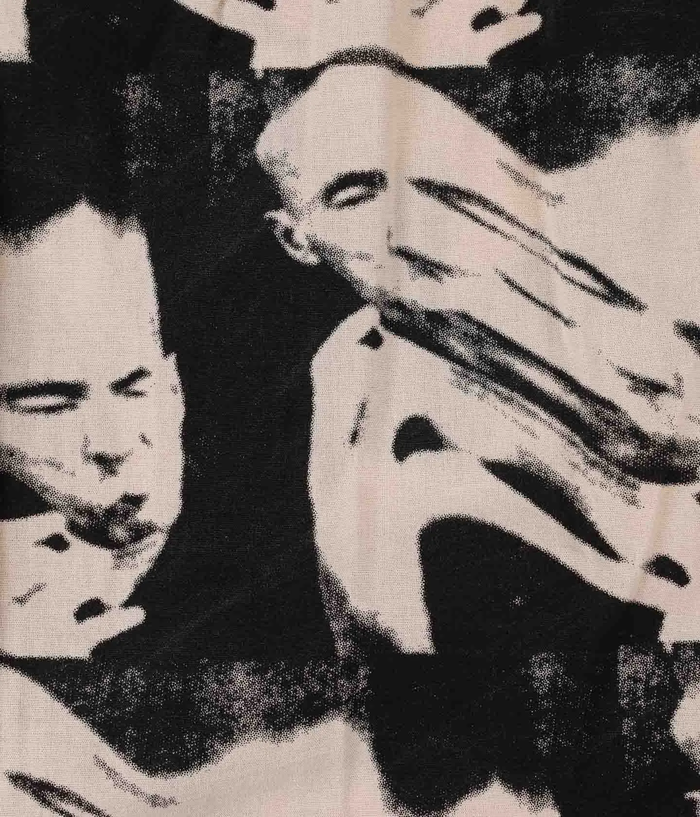 Premium Cotton Blend DISTORT SS SHIRT // BONE